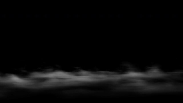 Cold windy ground mist, background effect of a fast ground mist
