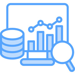 Obraz premium Data Analysis solid icon