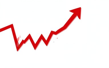 Red zigzag arrow pointing down, symbolizing decline or loss.