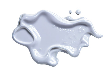 Abstract White Paint Splash on White Background