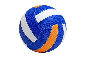 Colorful Volleyball on White Background