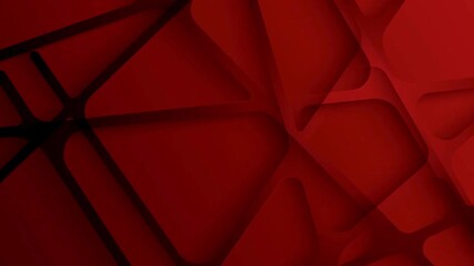 Dynamic red abstract shapes with black lines in modern design Geometric Triangles Background - Powered by Adobe