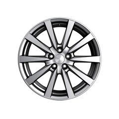 Obraz premium Car Wheel Rim on White Background