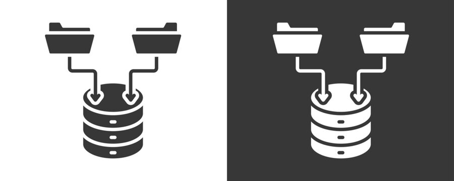 Ingestion Icon Set Vector Collection Isolated In Black And White