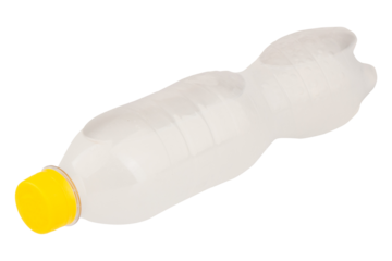 Lychee soda soft drink isolated on white background bottle