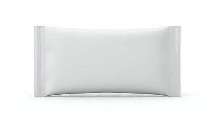 Minimalist white rectangular package mockup for diverse product presentation on a white backdrop