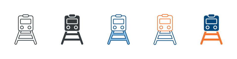 Train Icon Set Multiple Style Collection  © Faizal