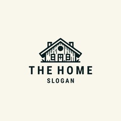 Home logo design template vector illustration
