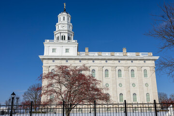 Nauvoo IL temple  in the winter