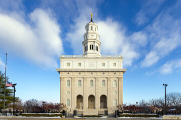 Nauvoo IL temple in the winter