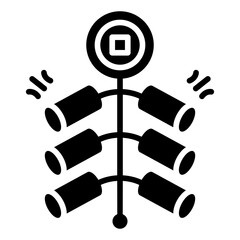 Chinese Firecracker Solid Icon