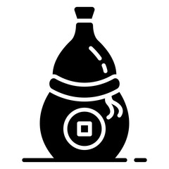 Chinese Calabash Solid Icon