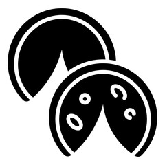 Fortune Cookies Solid Icon