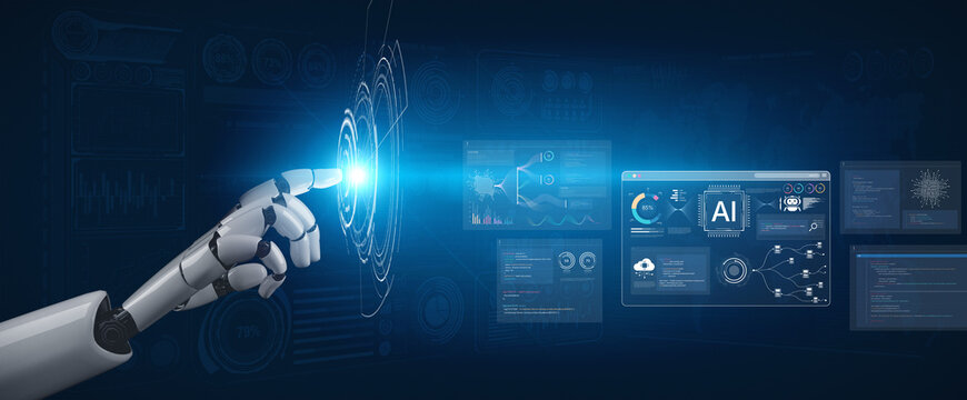 A generative AI assistant displays its own development environment. This platform shows the tools used for coding algorithms, training machine learning models, and analyzing complex data. Fermion