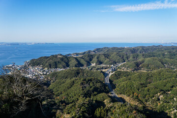 千葉県房総半島の鋸山