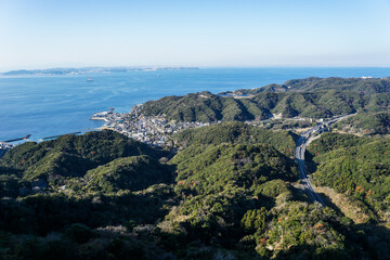 千葉県房総半島の鋸山