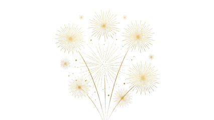 Obraz premium Illustration of a bouquet of dandelions with seeds dispersing, depicted in a soft, warm color on a white background.