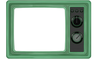 レトロでかわいいレトロなブラウン管テレビのフレーム