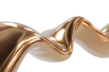 Twisting Bronze Metallic Sculpture