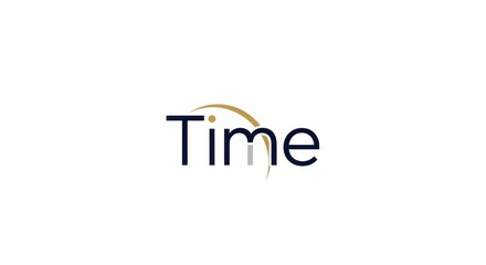 Innovative time representation with curved graphic element for modern applications