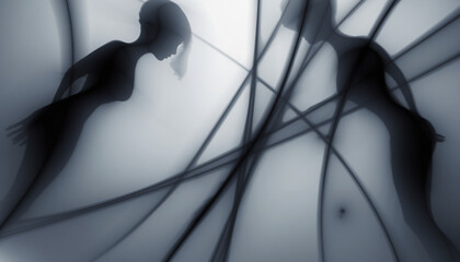 Futuristic Abstract Geometric Visualization Representing Advanced Scientific Innovation, Digital Connectivity, and Modern Technological Evolution