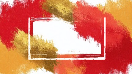 Brush stroke banner background gradient on blurred background