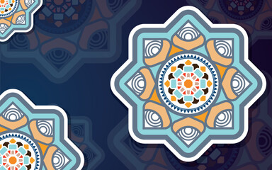 Abstract geometric seamless pattern in Arabesque style. Vector ornamental lines texture, elegant floral lattice, mesh. Traditional luxury background.  © Gaga