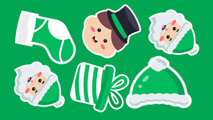 Leprechaun themed and art on a green backdrop for st. Patricks day 4K pattern video