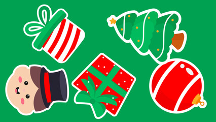 Festive christmas scene with a decorated tree, gifts, a cute man, and ornaments. Perfect for holiday 4K pattern video