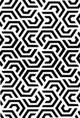 black and white seamless geometric pattern