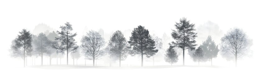 Fototapeta premium tree vector artwork with fine pencil lines and natural detailing.