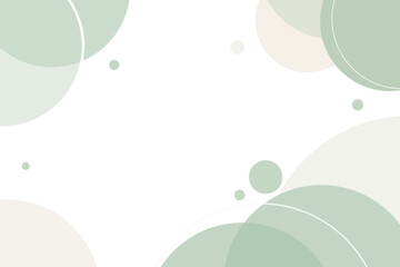 Muted Green Geometric Corners