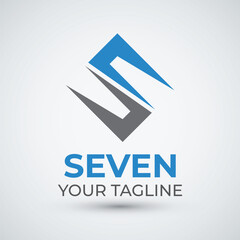 Minimalist Letter S Logo Design with Geometric Square Shape for Business