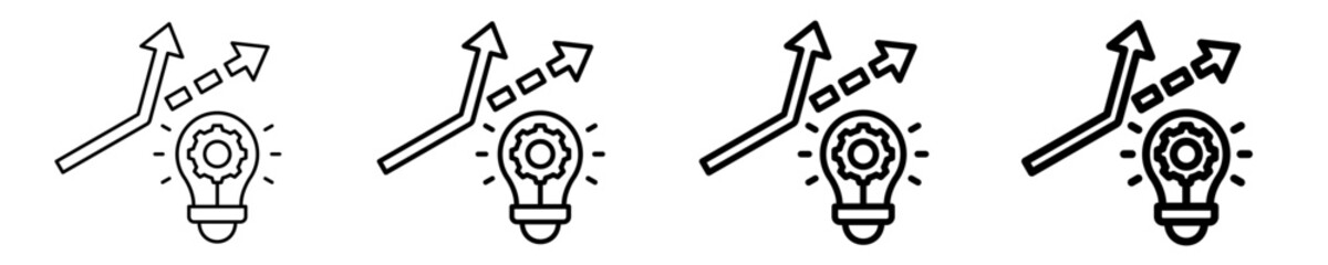 Strategic Pivot Icon Set Different Style Collection