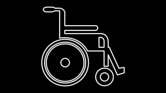Modern wheelchair icon for accessibility and mobility solutions