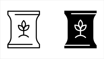 fertilizer icon set. Thin line fertilizer icon from agriculture and farm collection on white background