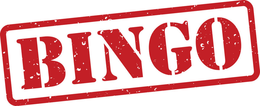 Red bingo stamp