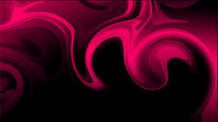Modern, sensual digital art with a ruby-red and shadow effect, evoking passion, mystery, and dynamic, curving forms