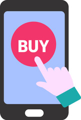 "Buy" Buttons and Click Interaction Icons