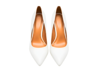 white highheeled shoes