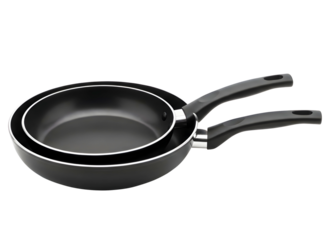 Black nonstick frying pan