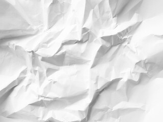 Obraz premium Paper background texture crumple wrinkle white pattern, torn newspaper abstract rough vintage wall parchment crease scrapbook coraboard, wrinkled aged crushed crumpled