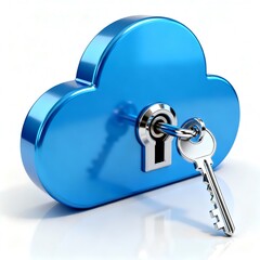 Private Cloud Access &ndash; Cybersecurity Illustration