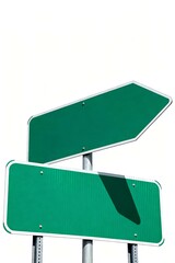 Empty Road Signs &ndash; Wayfinding and Strategy Illustration