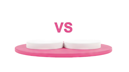 Pink Podium with VS Text - Competition Concept