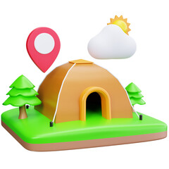 Camping Tent Picnic Area