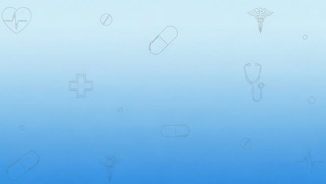 Abstract blue background with subtle geometric patterns and gradient colors.