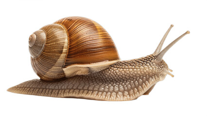 Land Snail isolated on a white background