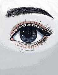 Close-up eye art