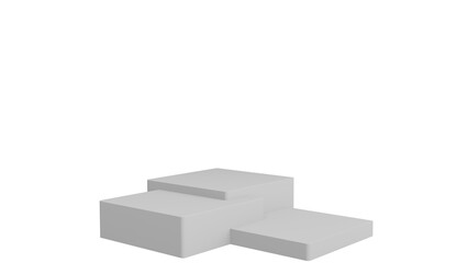 Minimalist Gray Pedestal Display